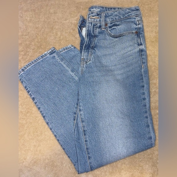 Old Navy Blue Straight Leg Women Pants - Picture 1 of 9